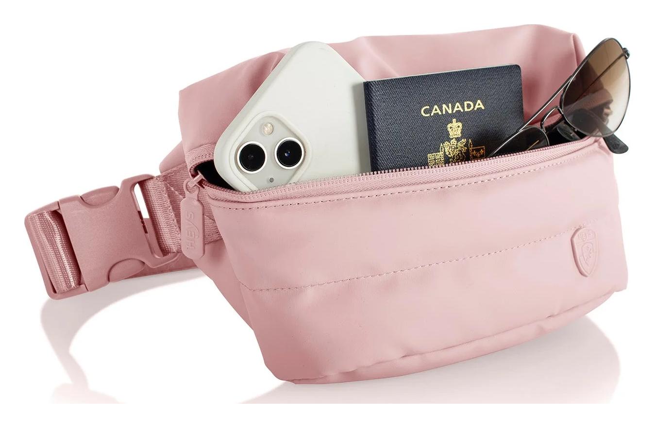 Heys Puffer Mini Waist Bag Rose - Image 5