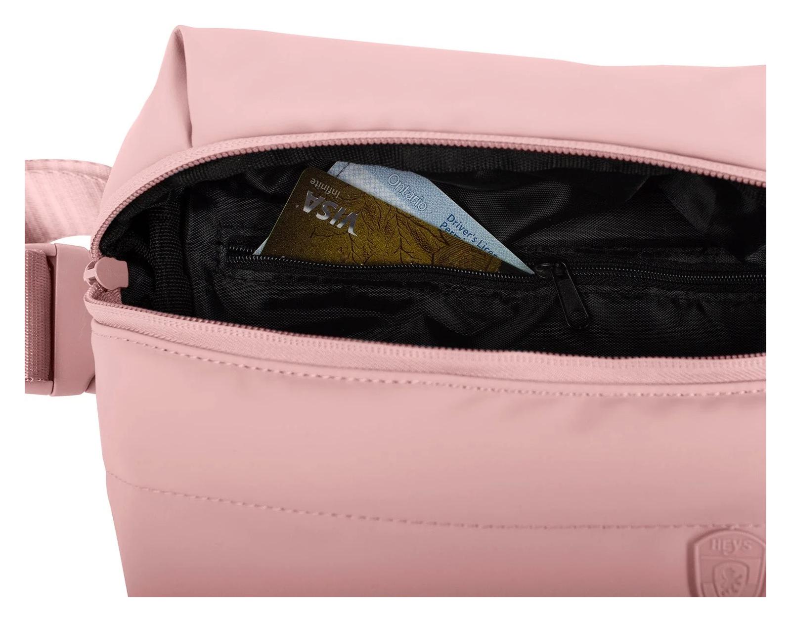 Heys Puffer Mini Waist Bag Rose - Image 6