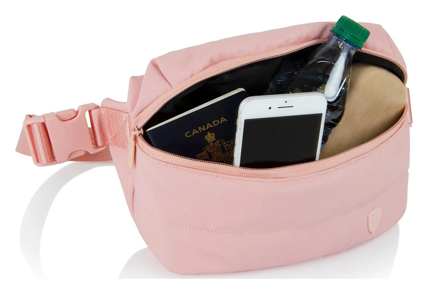 Heys Puffer Waist Bag Rose - Image 5