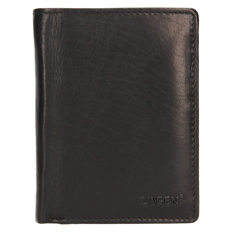 E-shop Lagen pánská peněženka kožená 6538 Black