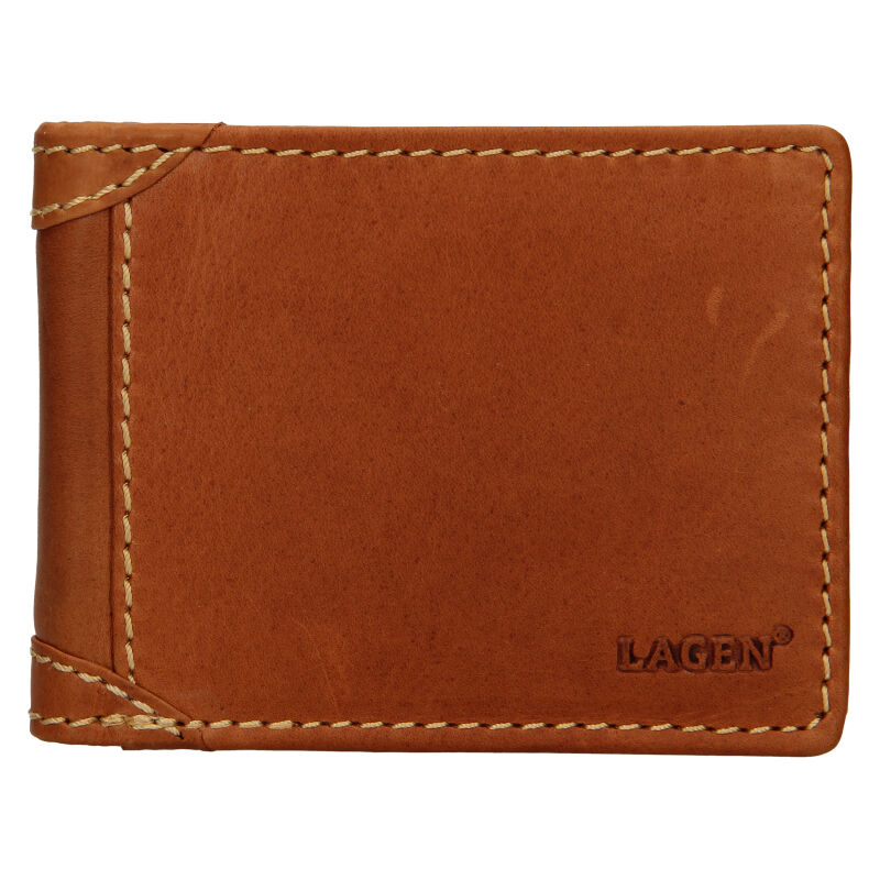 E-shop Lagen pánská peněženka kožená 511461 Tan