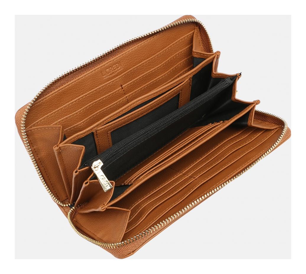 L.CREDI Filippa Wallet L Cognac - Obrázek 4