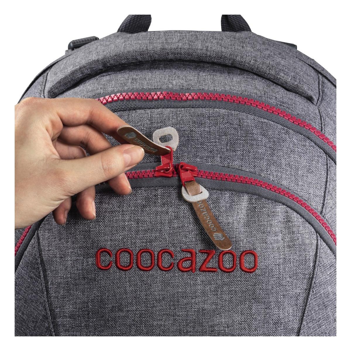 Coocazoo MatchPatch Synthetic Leather Grey Melange - Image 3