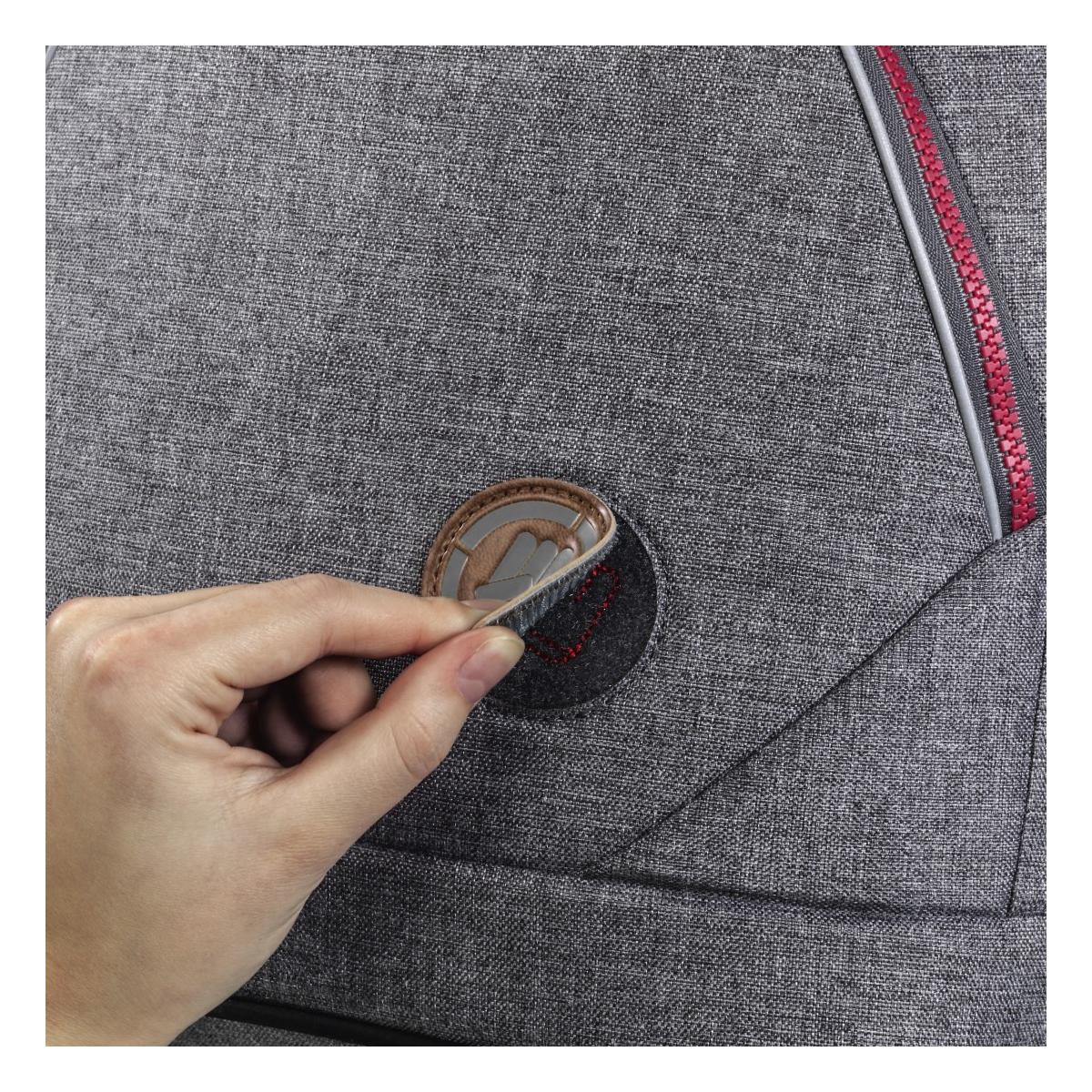 Coocazoo MatchPatch Synthetic Leather Grey Melange - Image 2
