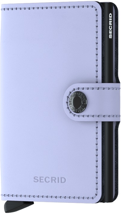 Kožená mini peněženka Secrid Miniwallet Matte Lilac-Black