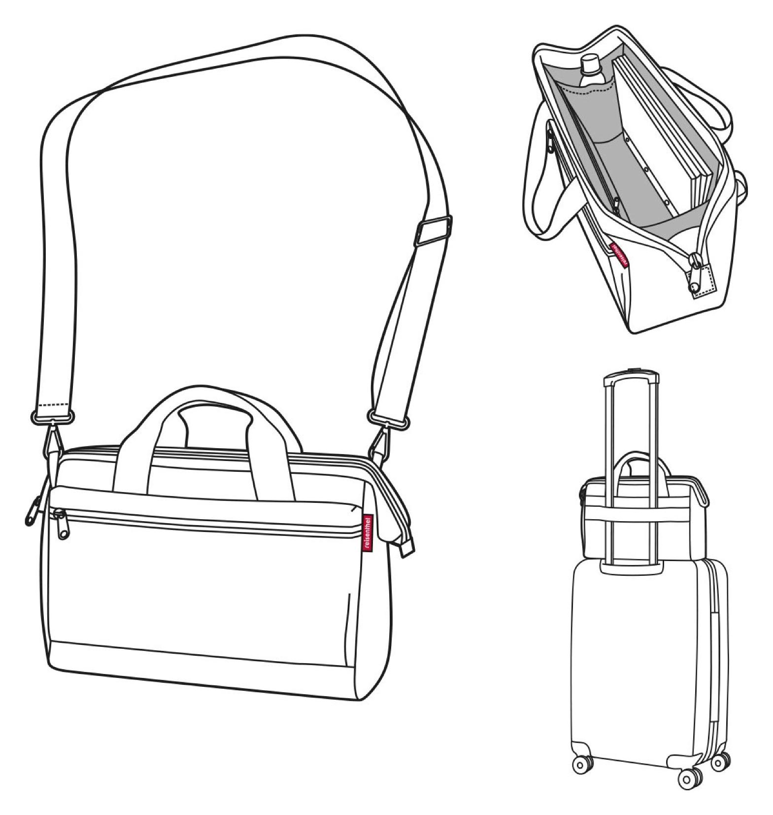 Dámská cestovní taška Reisenthel Allrounder S Pocket Herringbone Dark Blue - Obrázek 5