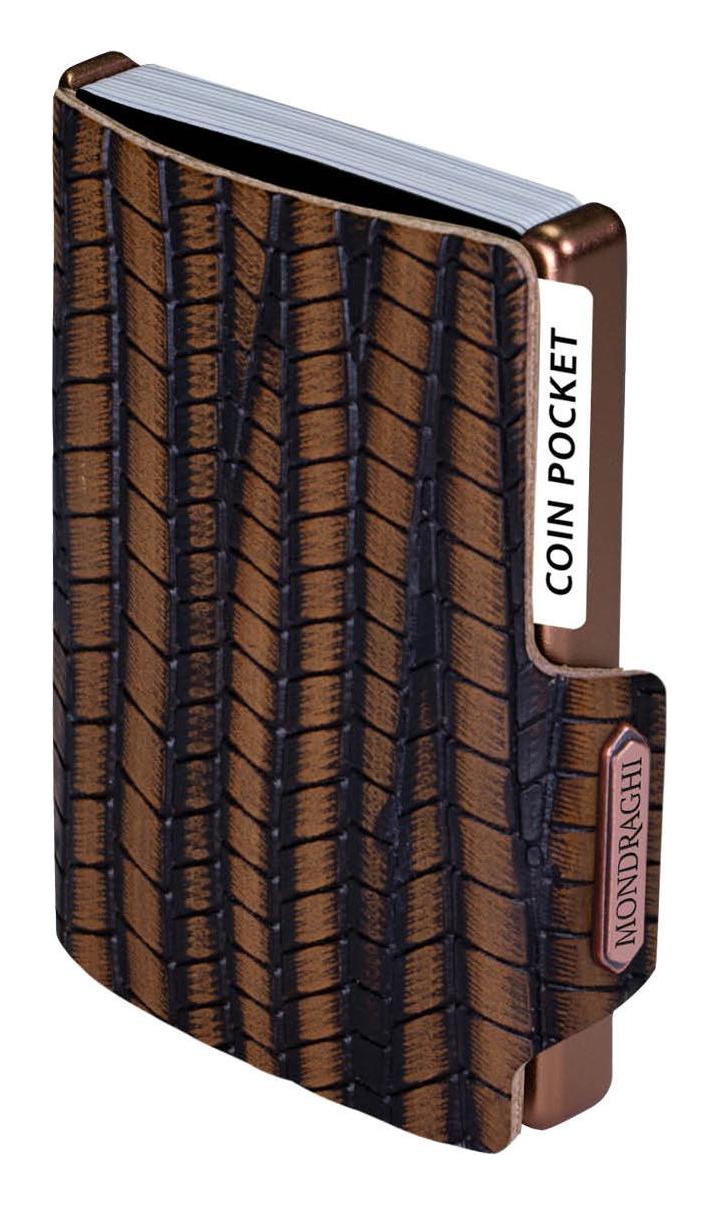 Kožená mini peněženka Mondraghi Evolution Brown