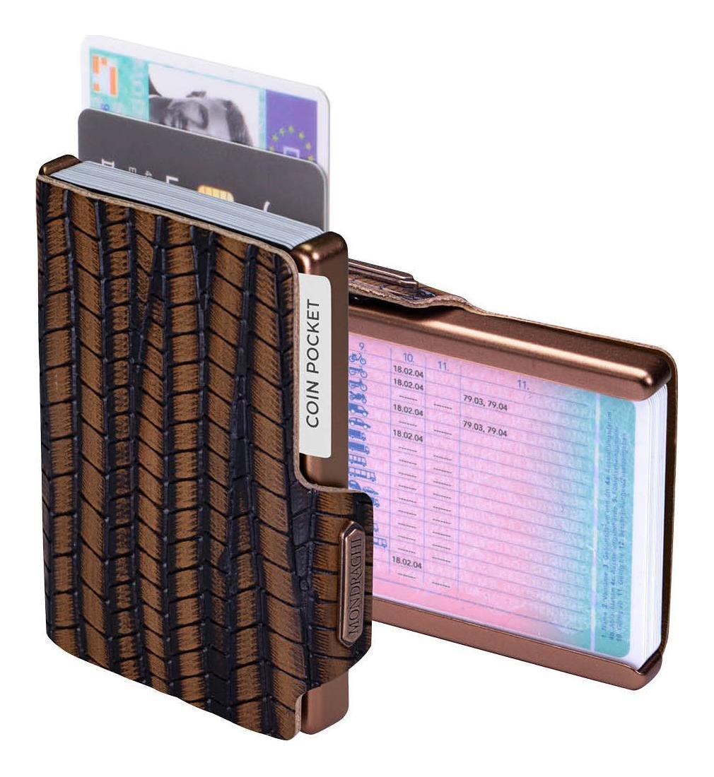 Kožená mini peněženka Mondraghi Evolution Brown