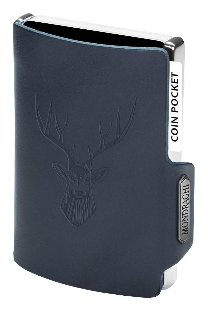 Kožená mini peněženka Mondraghi Silhouette Classic Deer Blue