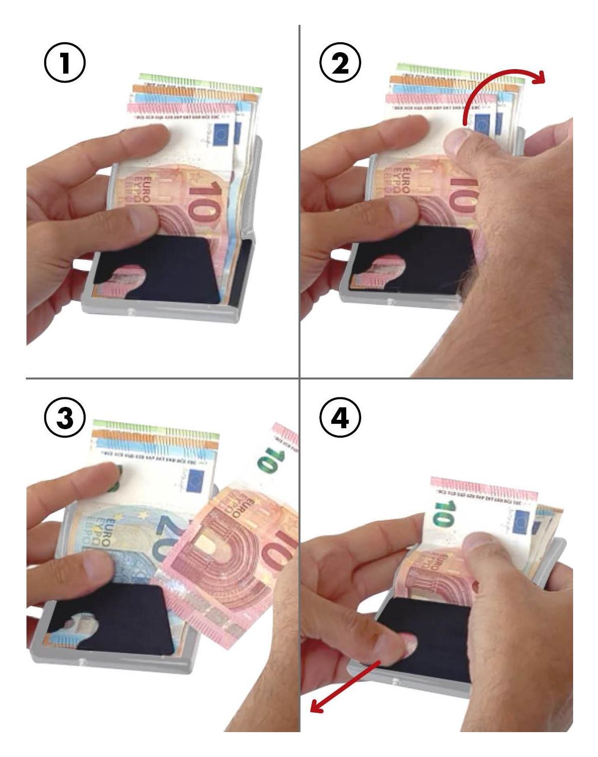 Kožená mini peněženka Mondraghi Silhouette Edelweiss Green