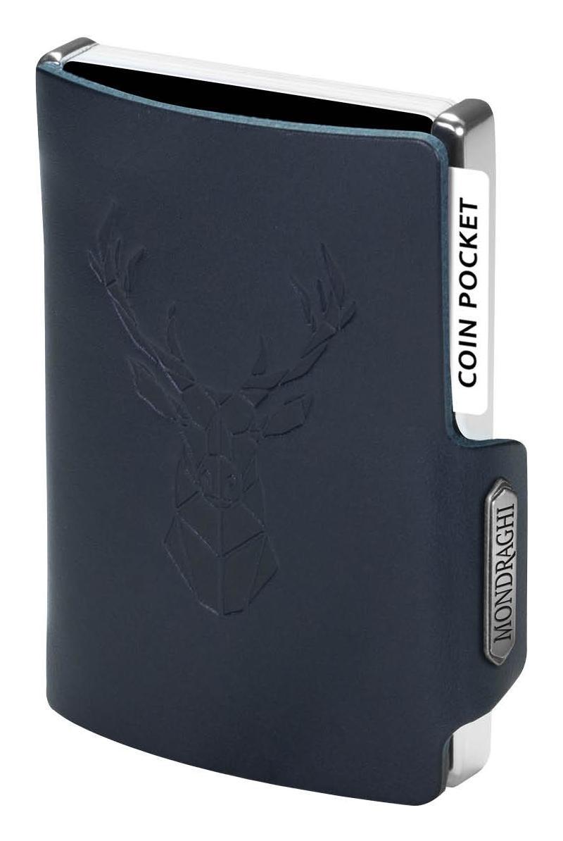 Kožená mini peněženka Mondraghi Silhouette Modern Deer Blue