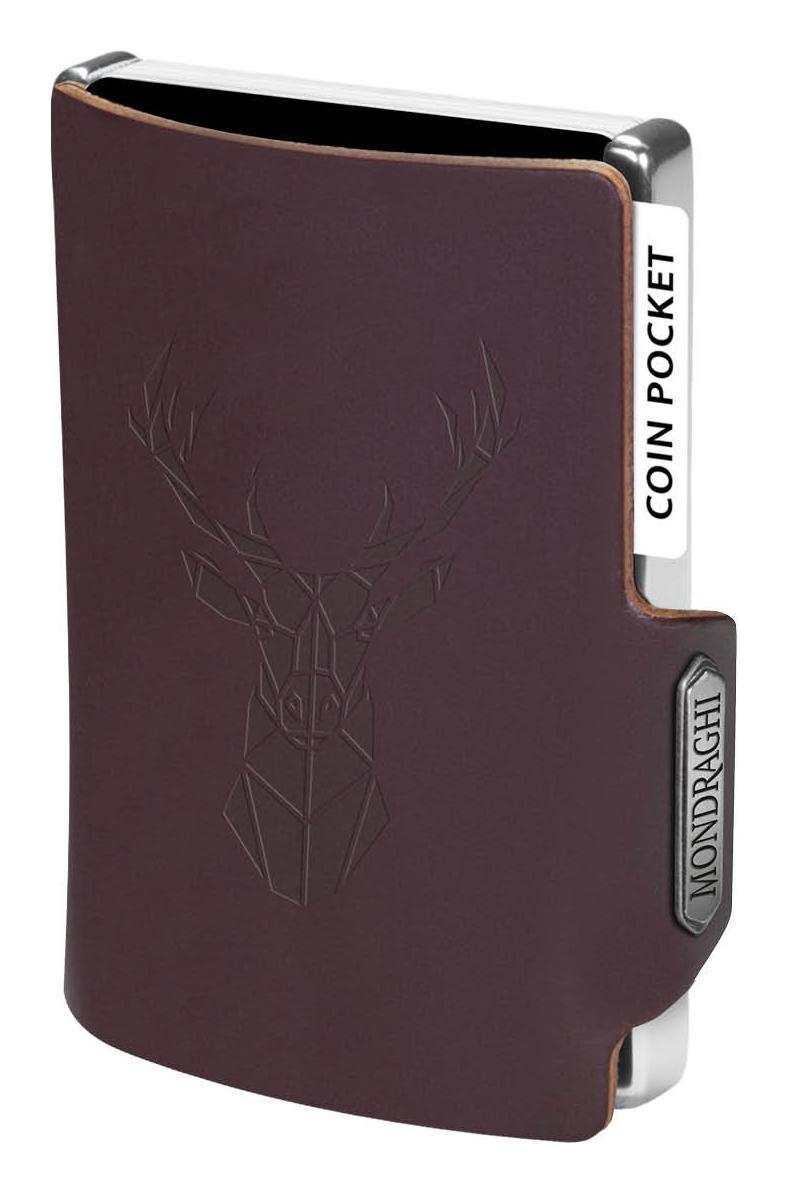 Kožená mini peněženka Mondraghi Silhouette Modern Deer Brown