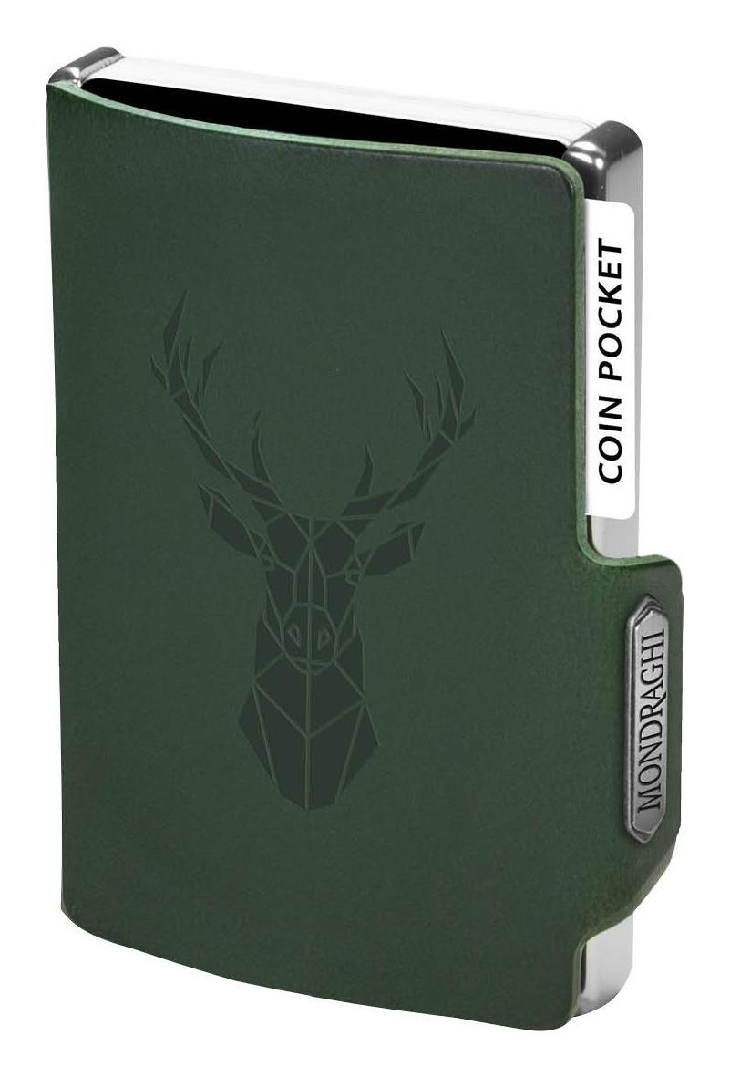 Kožená mini peněženka Mondraghi Silhouette Modern Deer Green