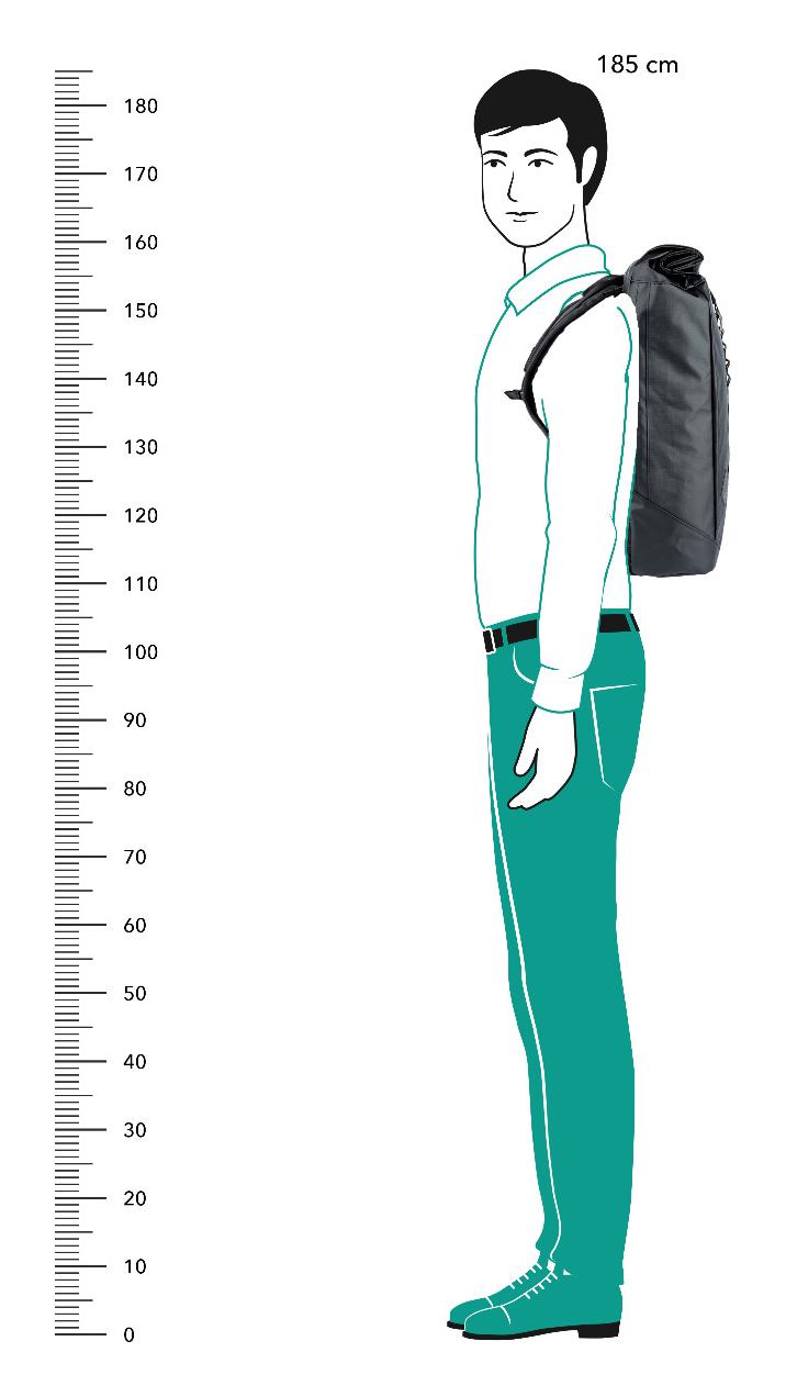 Roll-top batoh Nitro Scrambler Tough black - Obrázek 6