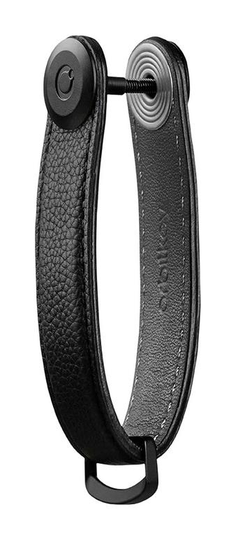 Orbitkey Pebbled Leather Key Organiser Caviar - Image 3