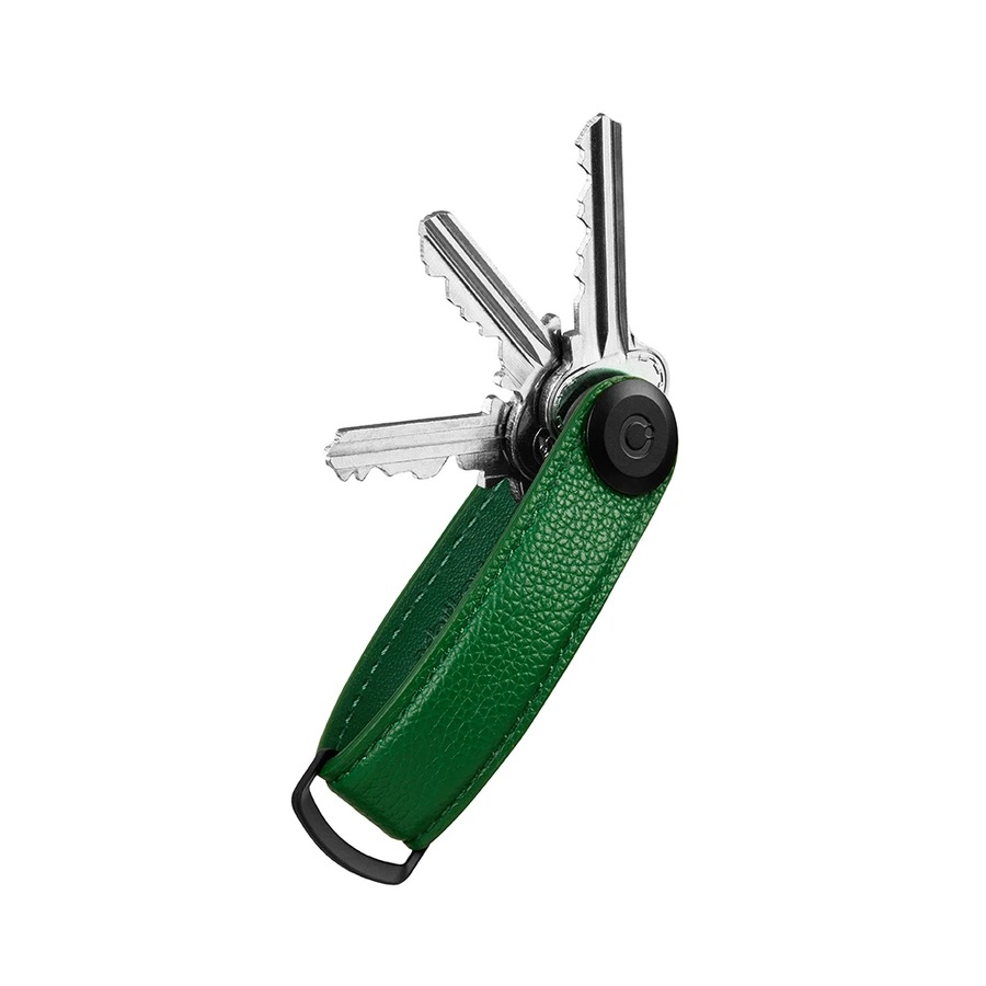 E-shop Orbitkey Pebbled Leather Key Organiser Emerald