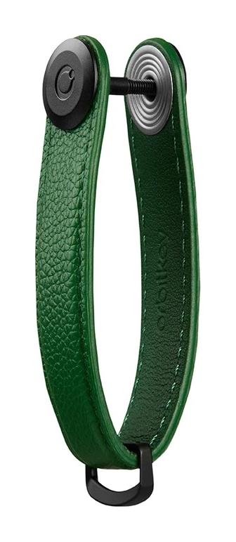 Klíčenka Orbitkey Pebbled Leather Key Organiser Emerald
