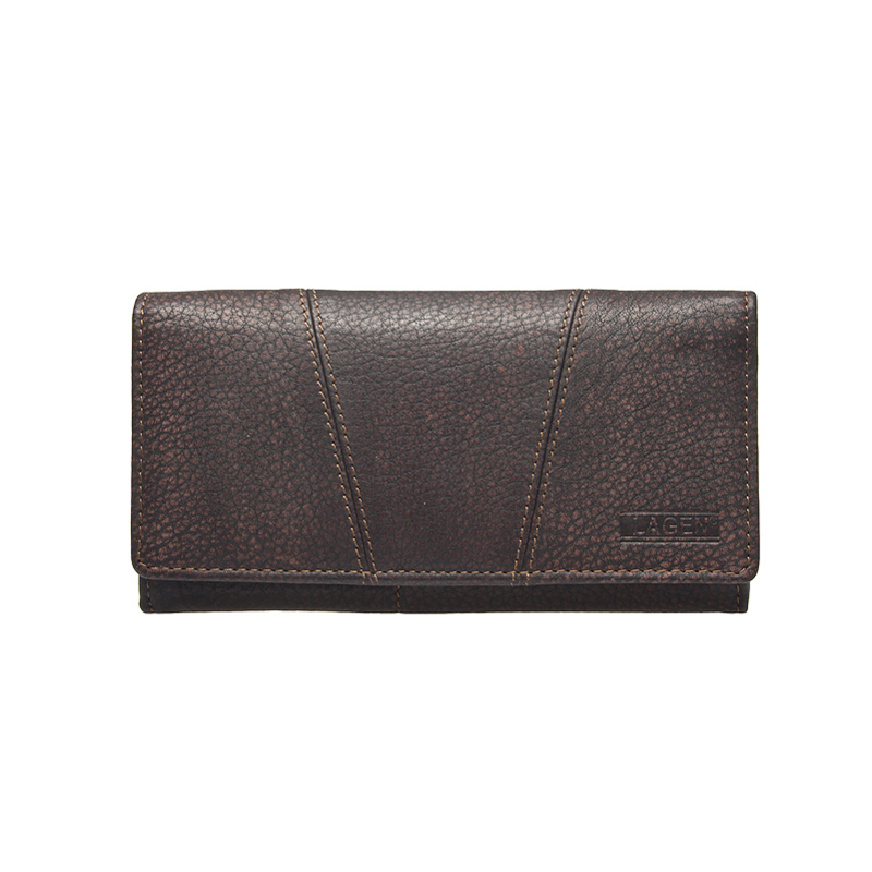 E-shop Lagen Dámská peněženka kožená W-2025/W Hnědá