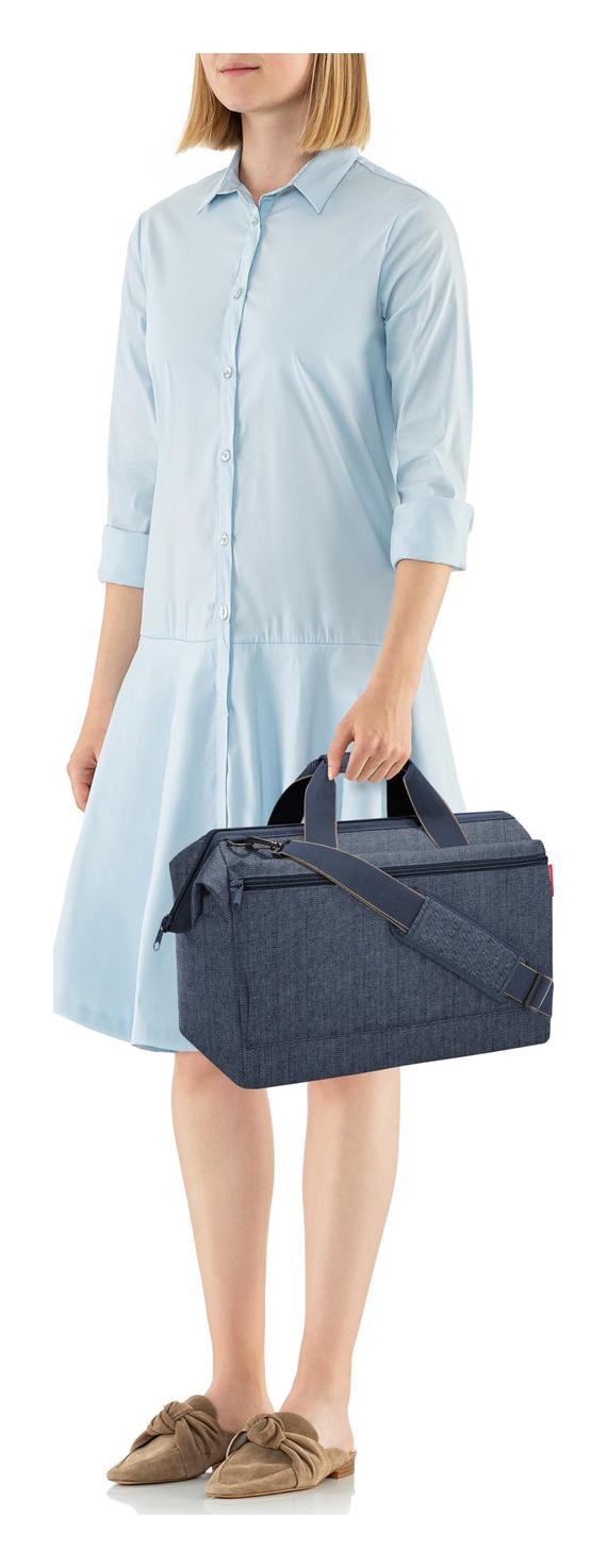 Cestovní taška Reisenthel Allrounder L Pocket Herringbone Dark Blue - Obrázek 4