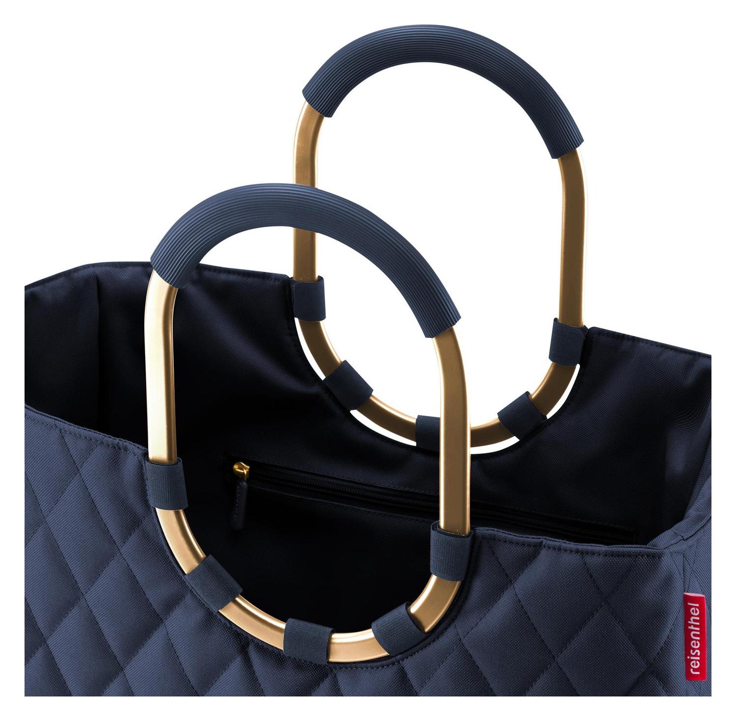 Reisenthel Loopshopper L Frame Rhombus Midnight Gold - Image 2