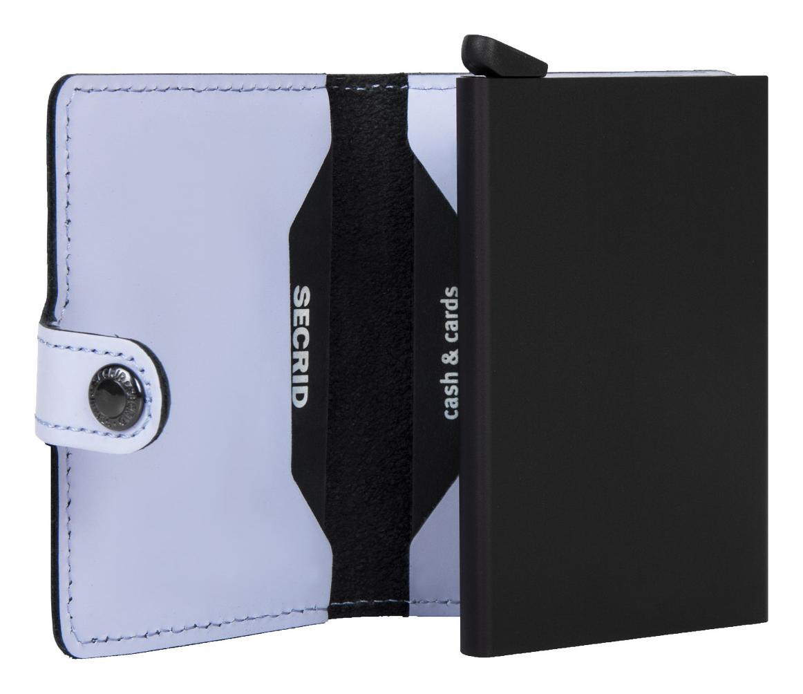 Kožená mini peněženka Secrid Miniwallet Matte Lilac-Black