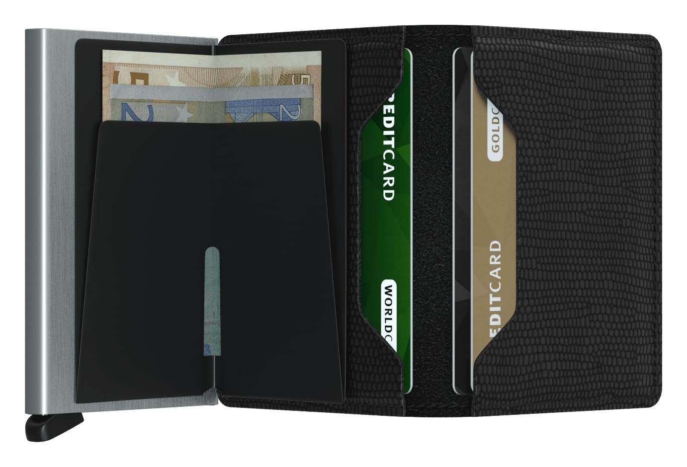 Kožená mini peněženka Secrid Slimwallet Rango Black (obrázek 3)