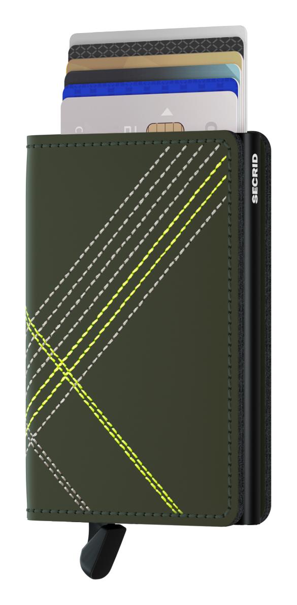 Secrid Slimwallet Stitch Linea Lime - Image 3