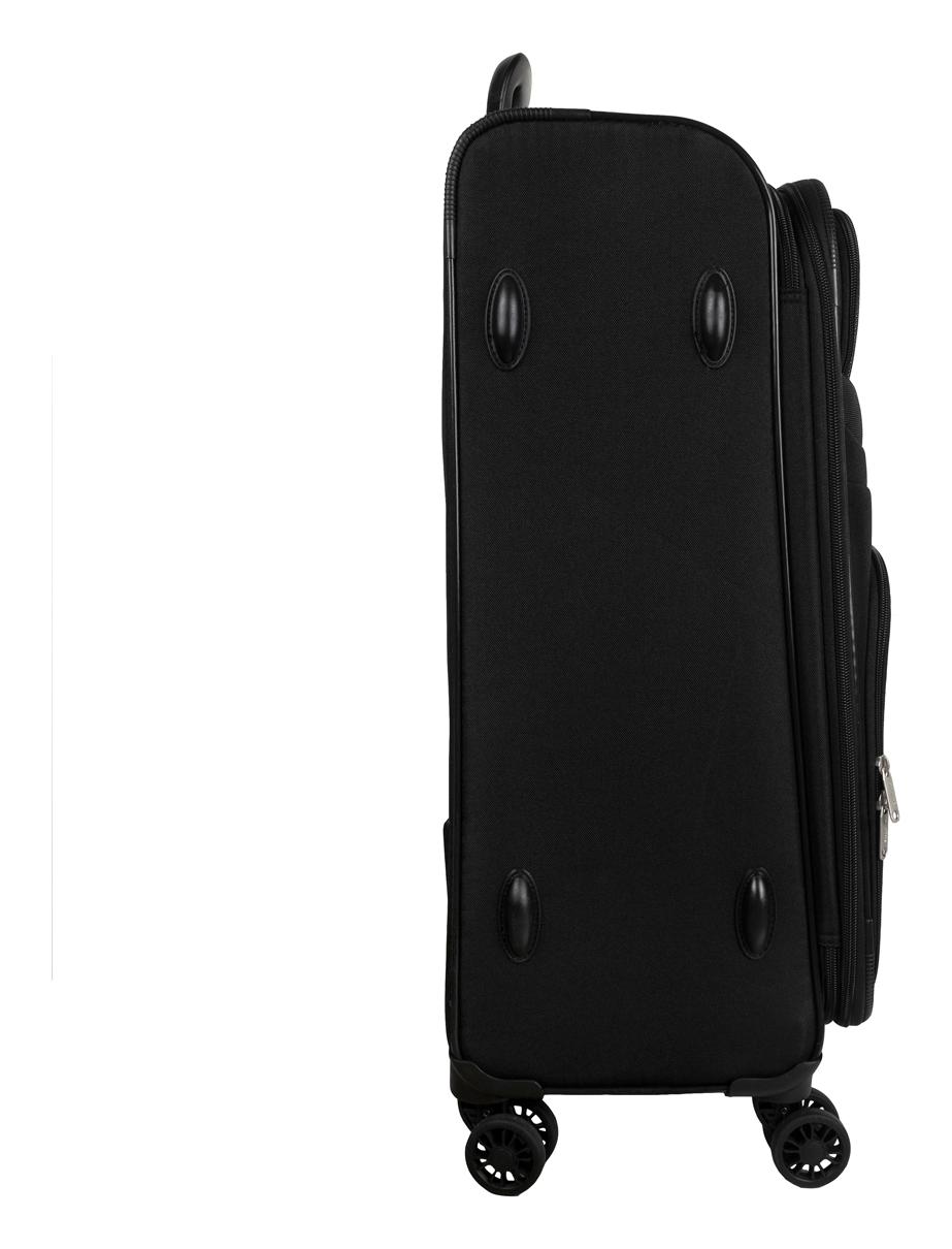 Velký textilní kufr na kolečkách Skyline Orlando 4w L Black