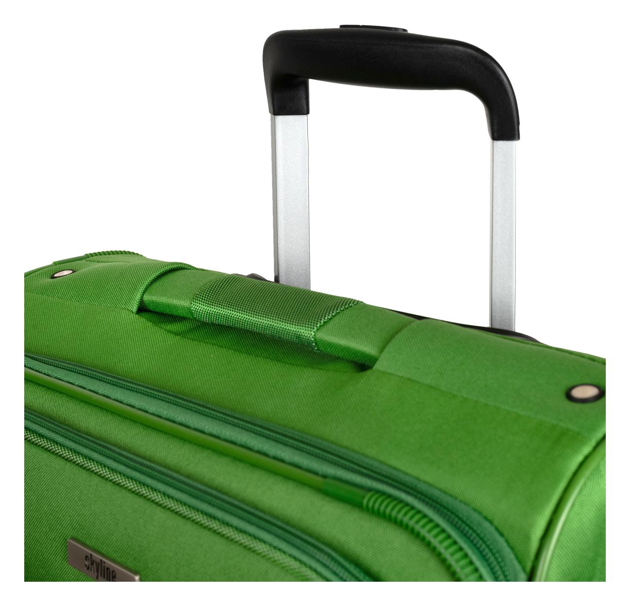 Střední textilní kufr na kolečkách Skyline Orlando 4w M Green