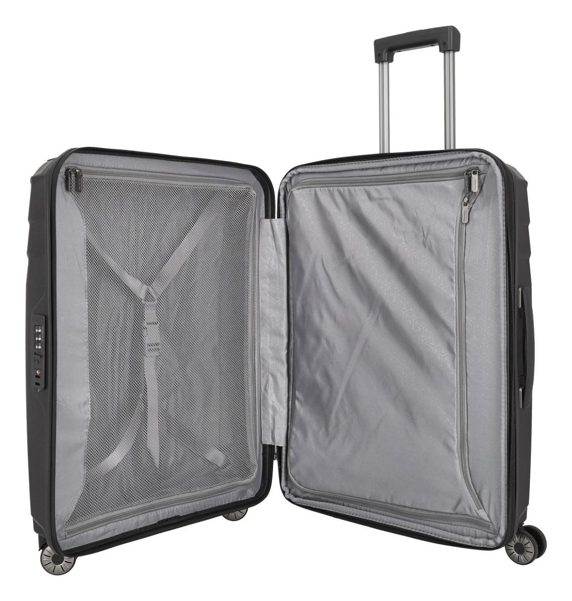Střední skořepinový kufr Travelite Elvaa 4w M Black (obrázek 6)