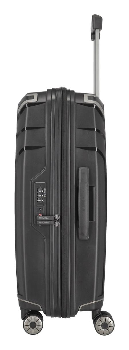 Střední skořepinový kufr Travelite Elvaa 4w M Black (obrázek 3)