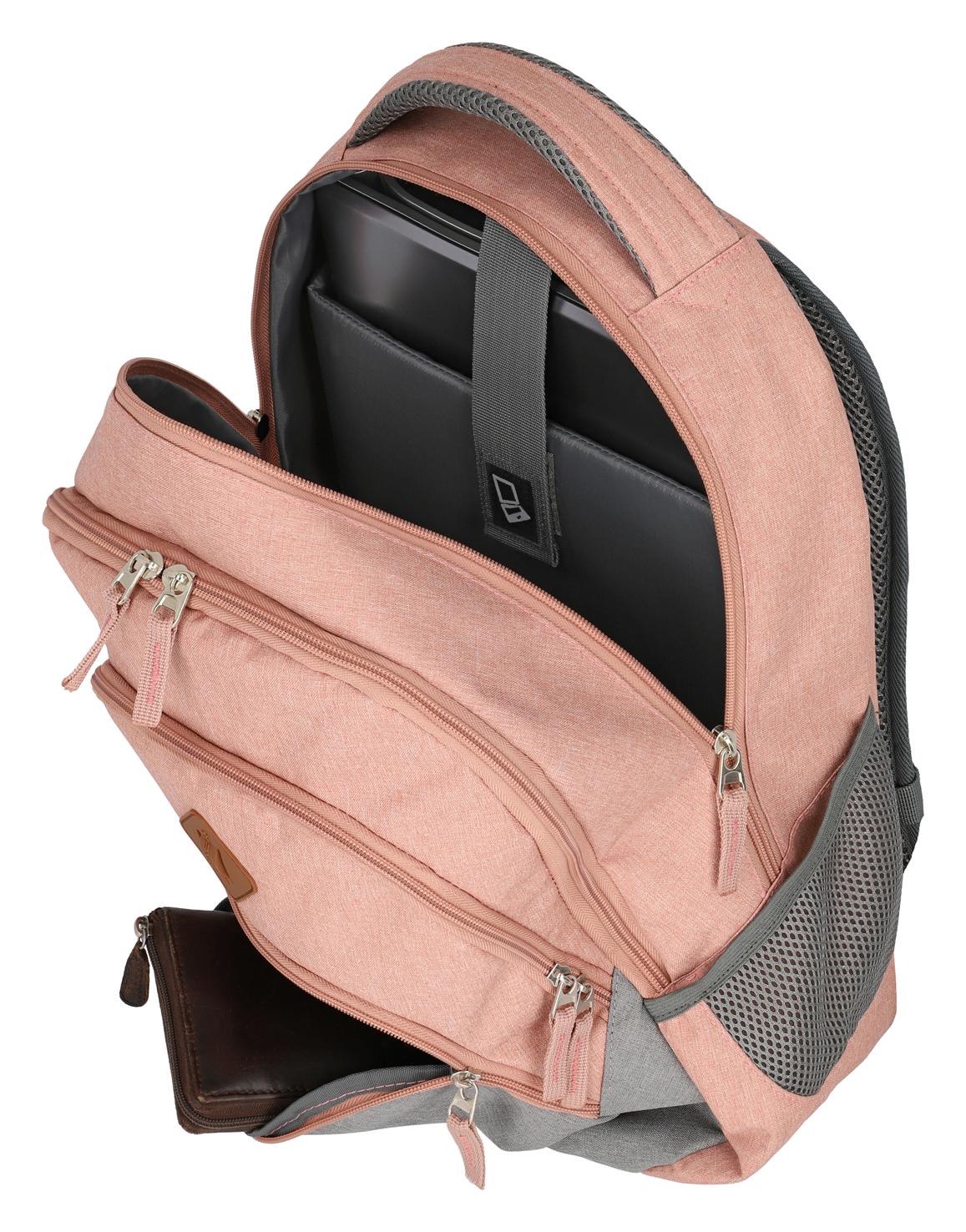 Travelite Basics Backpack Melange Rose/grey - Image 3