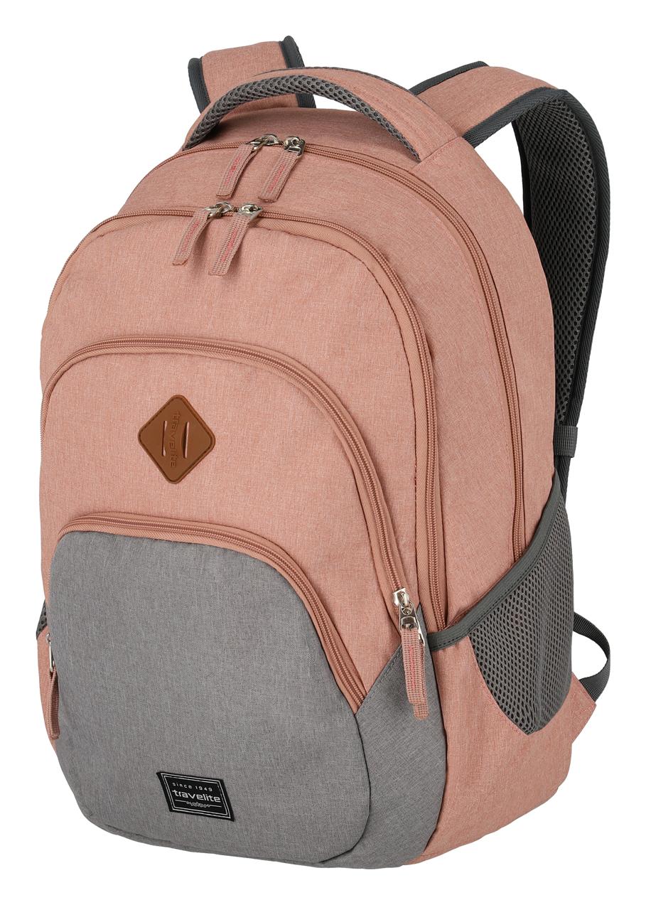 Travelite Basics Backpack Melange Rose/grey - Image 5