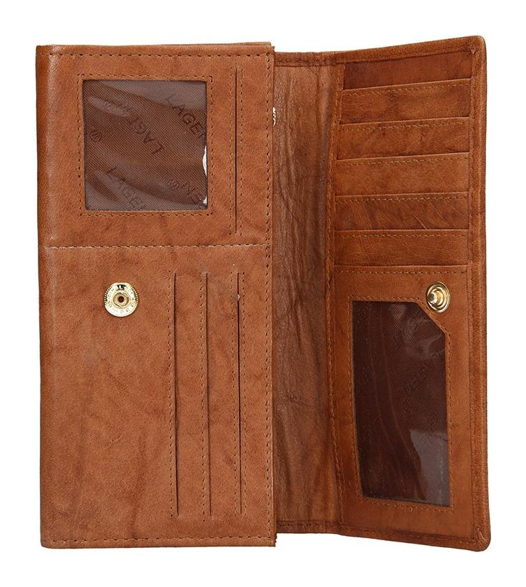 Dámská kožená peněženka Lagen V-102 Light brown (obrázek 3)