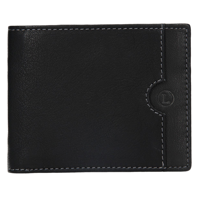 E-shop Lagen Pánská peněženka kožená BLC/4124 Černá
