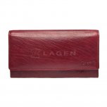 Lagen Dámská peněženka kožená V40/T Červená