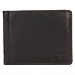 Lagen Pánská peněženka kožená 6535 Černá