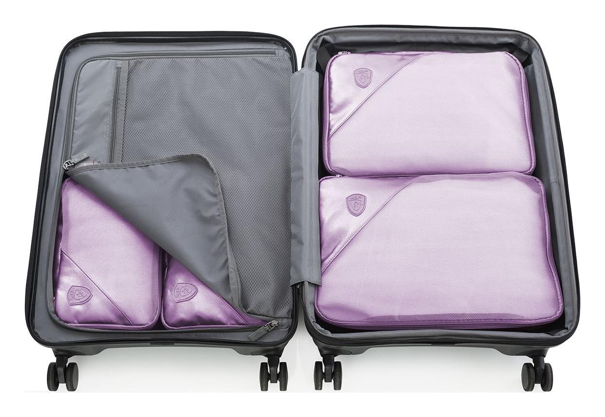 Heys Metallic Packing Cube 5pc Lilac