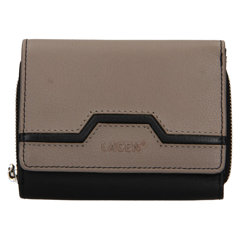 E-shop Lagen dámská peněženka kožená BLC/5374/422 Black/taupe