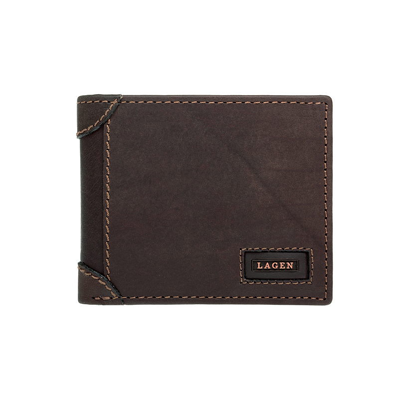 E-shop Lagen Pánská peněženka kožená LG1123 Hnědá