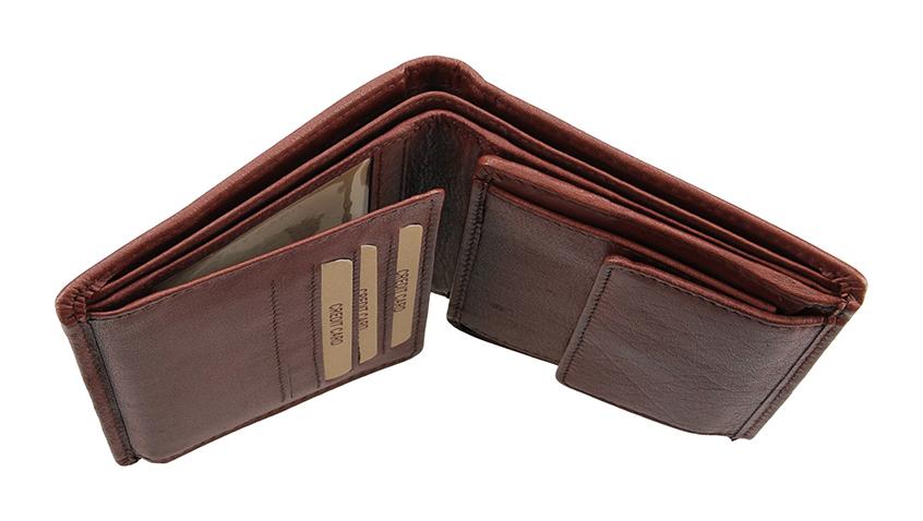 Lagen Pánská peněženka kožená V 2 Hnědá