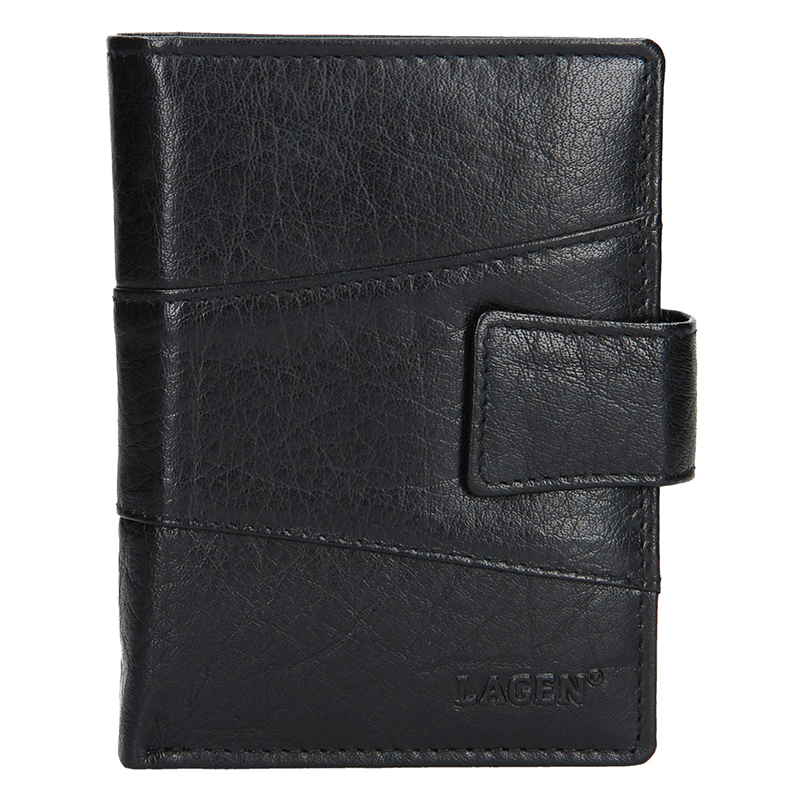 E-shop Lagen Pánská peněženka kožená V 99 Černá